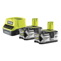 Ryobi 5133003363 RC18120-240 2x Accu One+ 18 Volt 4.0 AH Li-ion + Oplader