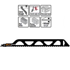 CMT Stichsägeblatt 1 Stück HM 455mm x 1,5 x 2TPI Anwendung: Für große Steine.