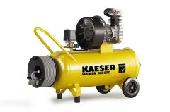 Kaeser 1.1816.10010 Premium 350/90D Zuigercompressor 400 Volt + Haspel incl. 20 mtr. luchtslang