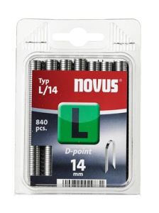 Novus 042-0727 L 14 Kabelklammern, verzinkt 14 mm 840 Stück