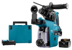 Makita DHR242RTJW Combihamer 18 Volt 5,0 AH Li-ion + DX06 ingebouwde afzuiging met Hepa filter