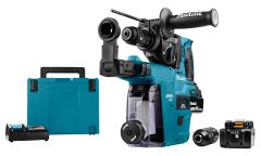 Makita DHR243RTJW Combihamer 18 Volt 5,0 AH Li-ion + DX07 ingebouwde afzuiging met Hepa filter