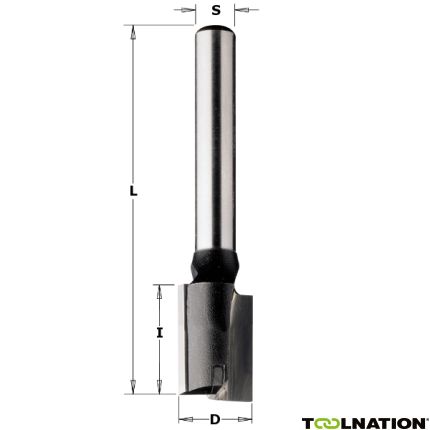 CMT 29 mm Nutenfräser mit HM-Schaft 8 mm auch an der Unterseite - 1