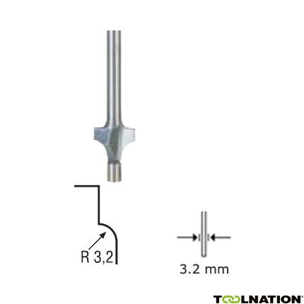 Proxxon 29036 Abrundungsfräser R 3,2 mm - 1