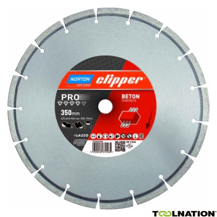 Clipper 70184627061 Pro Beton Diamant zaagblad 350 x 25,4 mm - 1