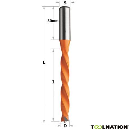 CMT Dreifachbohrer 5mm, Schaft 10x30 links - 1