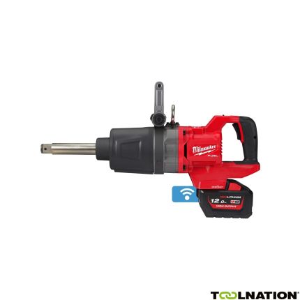 Milwaukee M18 ONEFHIWF1D-121C One-Key 1" Fuel Akku Schlagschrauber D-Griff + verlängerter Schaft 18V 12 Ah Li-Ion - 1