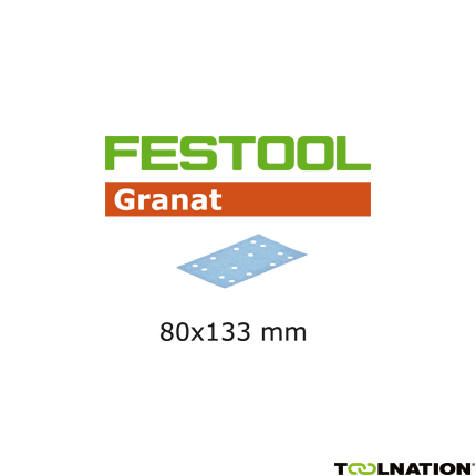 Festool 497126 Schuurstroken Granat STF 80x133 P400 GR/100 - 1