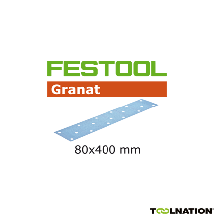 Festool 497164 Schuurstroken Korrel 320 Granat 50 stuks STF 80x400 P320 GR/50 - 1