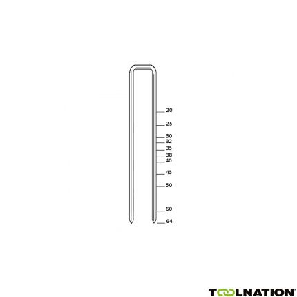 Haubold Befestigung 650405 KG700-40 CNK Nicht 40 mm Verzinkt 5400 Stück. - 1