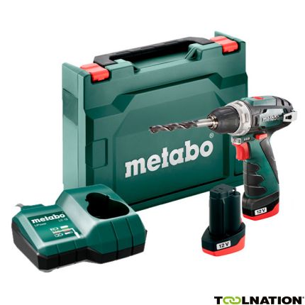 Metabo PowerMaxx BS Basic Accu Boorschroefmachine 12V 2.0Ah Li-Ion 600984500 - 1