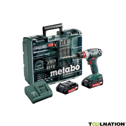 Metabo 602320870 BS 18 L Quick set accu boor-/schroefmachine set 18V Li-Ion (2x 2.0Ah accu) + toebehorenset in koffer - 1