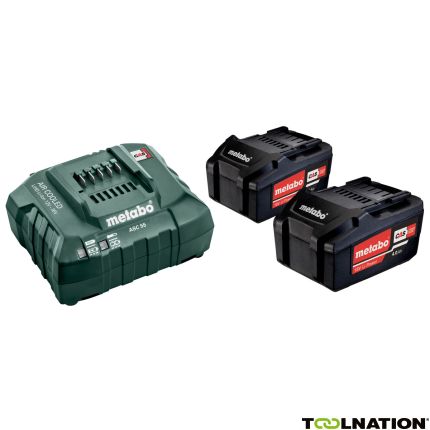 Metabo Accu Pakket 2 x 18V 4.0Ah Li-Ion + 1 x Lader ASC 55 685050000 - 1