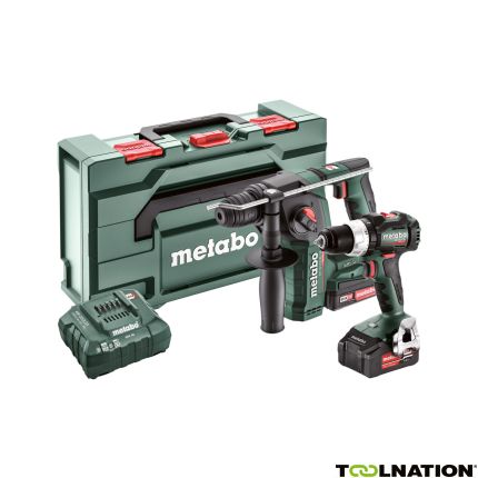 Metabo Comboset 2.5.2 18V 4.0/2.0Ah Li-Ion - BS18LT BL Accuboor + BH18LTX BL 16 Boorhamer 685182000 - 1