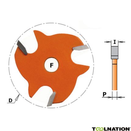 CMT 6 mm Scheibenfräser ohne Spindel - 1