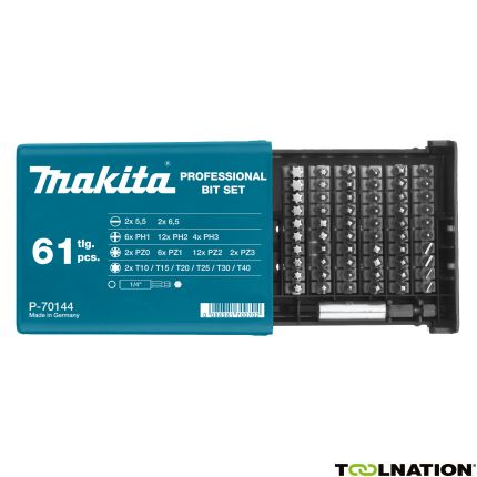 Makita Zubehör P-70144 61-teiliges Bit-Set in hochwertiger Kunststoffbox. - 1