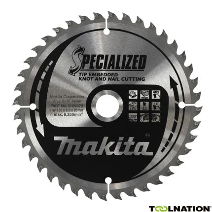 Makita Zubehör B-09450 HM-Sägeblatt Tip E 270 x 30 x 24T - 1