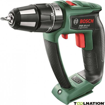 'Bosch Groen 06039B0302 PSB 18 LI-2 Ergonomic Accu Klopboormachine 18 Volt excl. accu"s en lader''' - 1