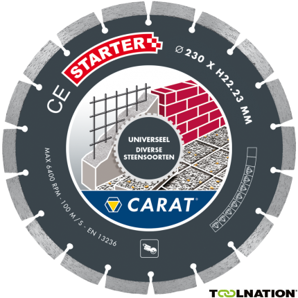 Carat CES2303A18 3er-Pack Diamantsäge Universal CE Starter 230 x 22,23 - 1