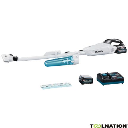 Makita CL002GD215 Accustem Staubsauger mit Zyklon-Staubabscheider weiß 40V Max 2.5Ah Li-Ion - 1