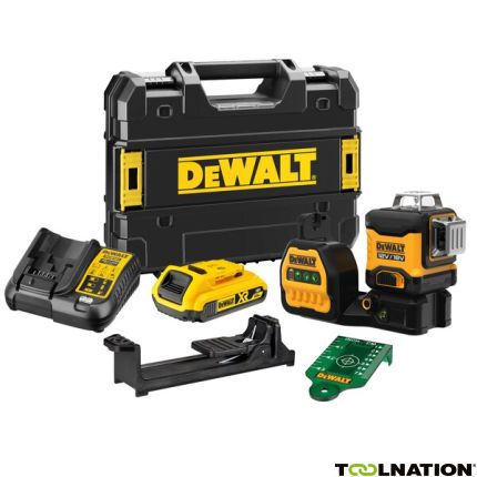 Dewalt DCE089D1G18-QW Kreuzlinienlaser 3x360° Grün 12V/18V 2.0 Ah Li-ion - 1