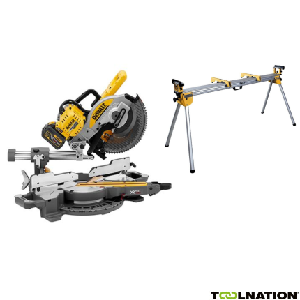 DeWalt DCS727T2SET-QW XR FlexVolt 54 Volt 6.0Ah Li-Ion Kapp- und Gehrungssäge 250 mm DE7023 Stand - 1