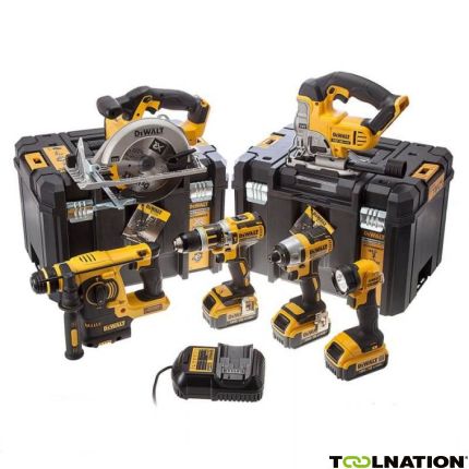 DeWalt DCK699M3T Kombipack XR 18 Volt 3 x 4,0 Ah Li-Ion - 5 Maschinen + Lampe und 2 T-Stak Koffer - 1