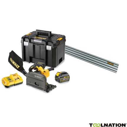 DeWalt DCS520T2R-QW-DWS5022-XJ DCS520T2R-QW XR FlexVolt 54 Volt 6,0Ah Li-Ion Invalzaag 165mm + Liniaal 1500mm - 3