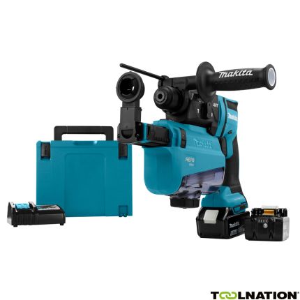 Makita DHR182TWJU Combihamer 18 Volt 5.0Ah Li-Ion + ingebouwde afzuiging en AWS zender - 4