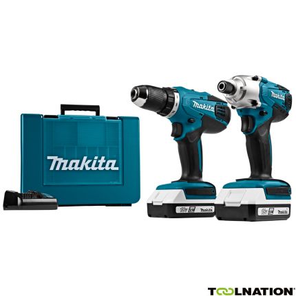 Makita DK18041 - DF457D Akku-Bohrmaschine TD127D Schlagschrauber 18V 1,5 AH Li-Ion - 1