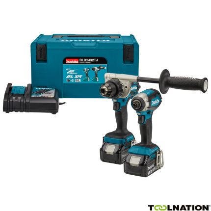 Makita DLX2432TJ Comboset - DDF486 Accuboor + DTD153 Slagschroever 18V 5,0 AH Li-ion in Mbox - 1