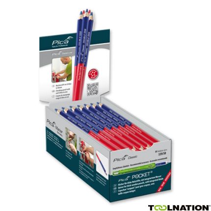 Pica PI559-50 Classic Double Pencil 559/50 Rot und Blau in 1 50 Stück - 1