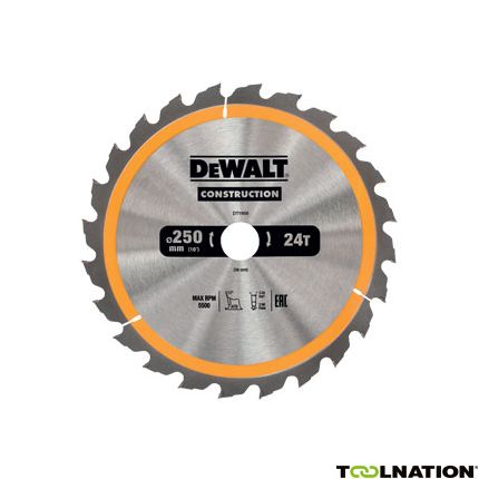 DeWalt DT1956-QZ Cirkelzaagblad 250 x 30 x 24T ATB 10Â° - 1