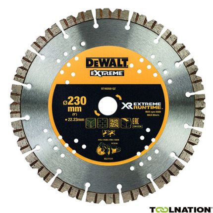 DeWalt DT40260-QZ DT40260 Extreme Runtime Diamant zaagblad 230 mm - 1