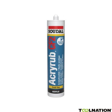 Soudal 121616 Acryl-Dichtstoff Acryrub Cf2 Weiß 310ml - 1