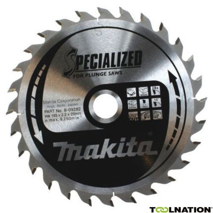 Makita B-09276 HM-zaagblad Specialized 160 x 20 x 48T - 1