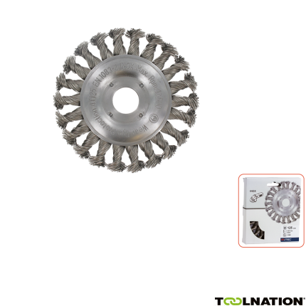 Rotec 798.0235 Rundbürste 22,2 180 x 0,5 mm gedrehter Edelstahldraht - 1