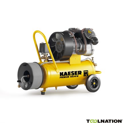 Kaeser 1.1817.00010 Premium 450/40W Zuigercompressor 230 Volt + Haspel incl. 20 mtr. luchtslang - 2