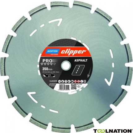 Clipper 70184623184 Pro Asphalt Diamant zaagblad 300 x 25,4 mm Droog/Nat - 1