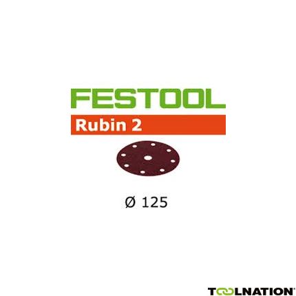 Festool 499107 Schuurschijven Rubin 2 STF D125/90 P180 RU/10 - 1