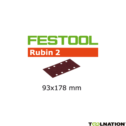 Festool 499067 Schuurstroken Rubin 2 STF 93x178/8 P180 RU/50 - 1