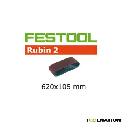 Festool 499154 Schuurband Korrel 150 Rubin 2 10 stuks BS105/620x105-P150 RU/10 - 1