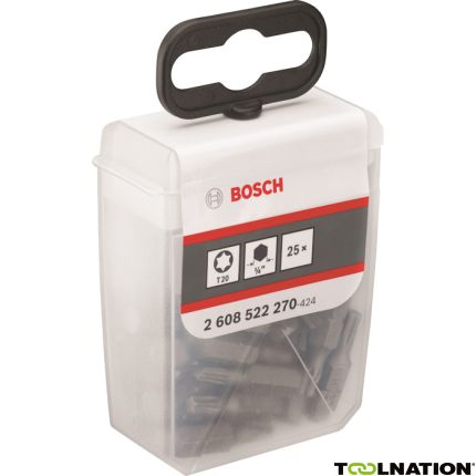 Bosch 2608522270 1/4" Torx Bit extra hard T 20 - 25 mm 25 stuks - 1