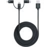 Laserliner 020.120A PersonalCable 3-in-1 (1,5) USB oplaadkabel - 1