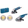 Bosch 06018C130A GWS 22-230 J + GWS 7-125 Haakse slijper set 230 mm en 125 + diamantschijven + 5 jaar dealer garantie! - 1