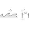 CMT-Sägeblatt mit links/rechts Zähnen 300 x 35 x 72T - 1