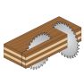 CMT-Sägeblatt mit Trapezverzahnung links/rechts 400 x 30 x 96T - 4