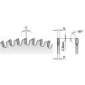 CMT-Sägeblatt negativ für Non-Ferrous/Trespa/Alu 160 x 20 x 56T - 4