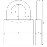 ABUS 165/30 C Numerisches Schloss - 2