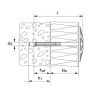 Fischer 80892 Isolatieplug DHK 45/40 voor harde isolatie 250 stuks - 6